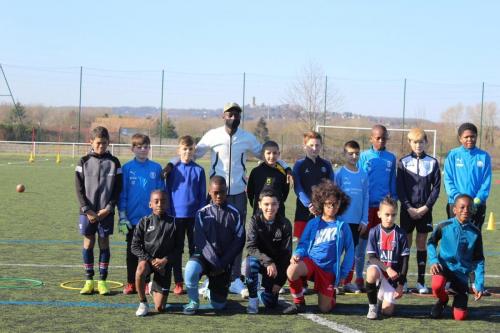 Abou Sacko avec les U12/U13